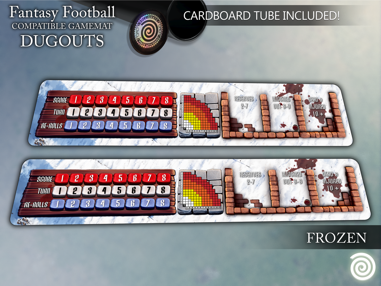 Fantasy Football BB 3rd Season compatible Gamemats (Dugouts)