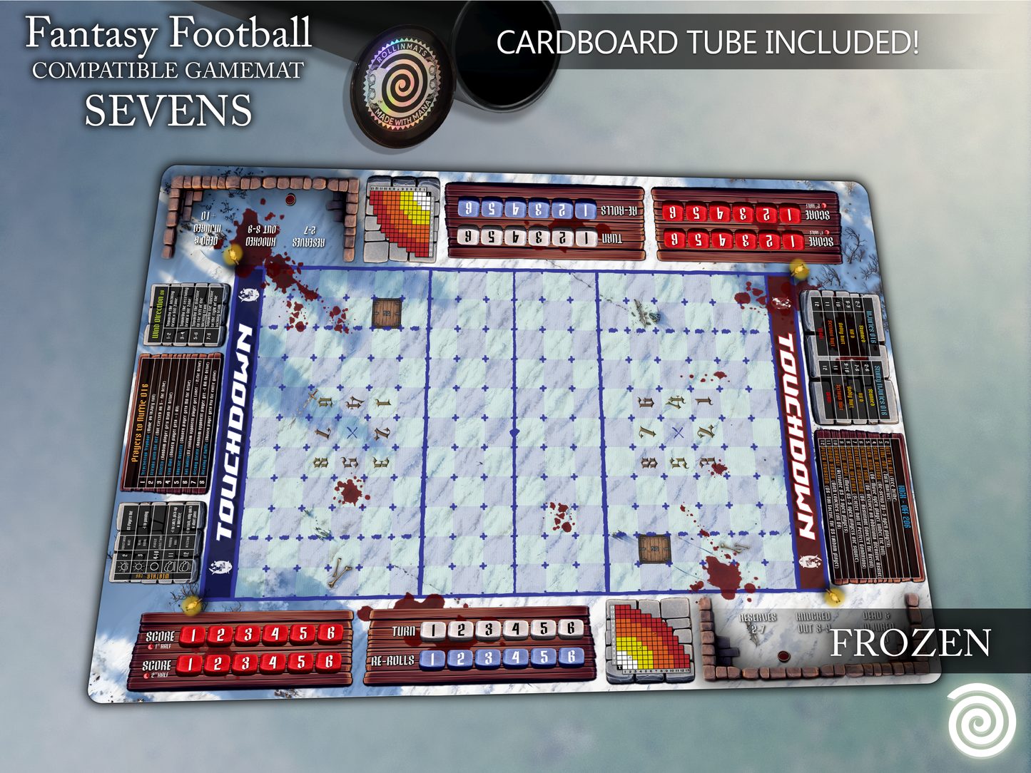 Fantasy Football BB 3rd Season compatible Gamemats (Sevens pitch)