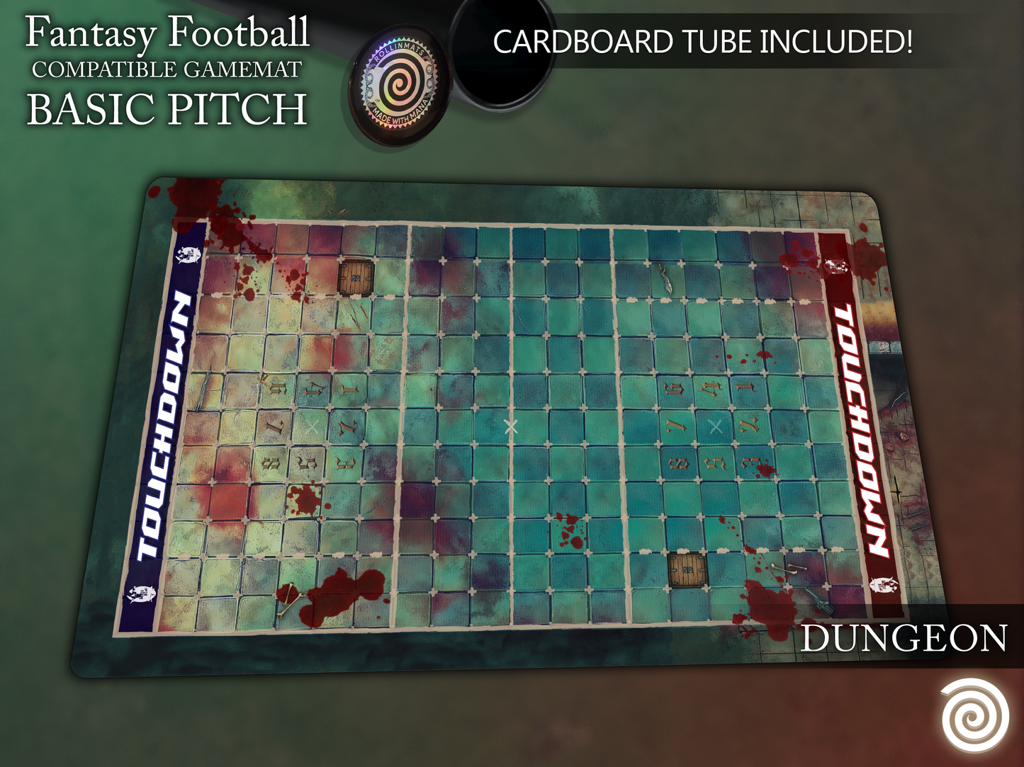 Fantasy Football BB 3rd Season compatible Gamemats (Basic pitch)