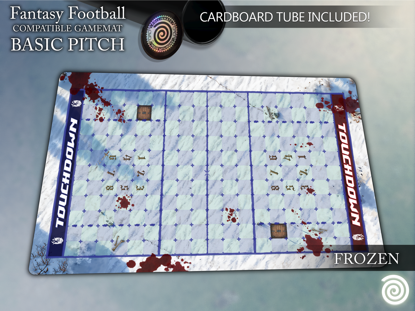 Fantasy Football BB 3rd Season compatible Gamemats (Basic pitch)