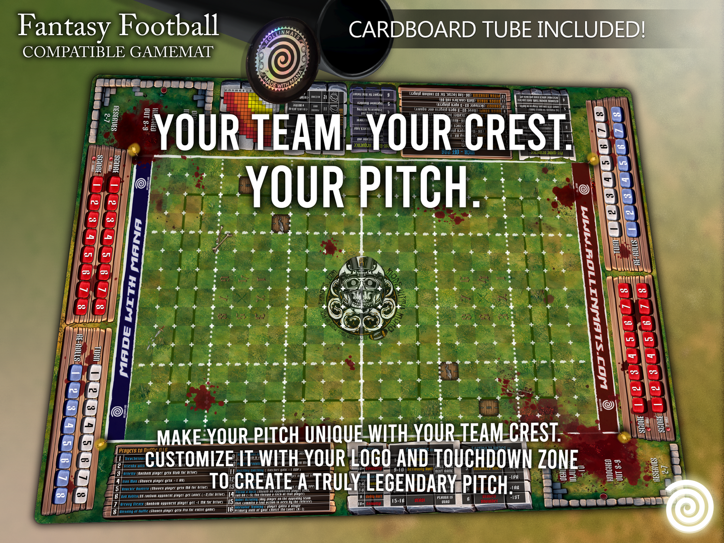 Death Bowl BB 3rd Season compatible Gamemat
