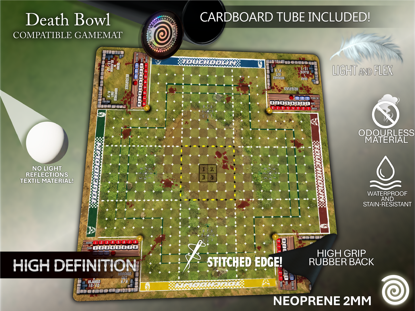 Death Bowl BB 3rd Season compatible Gamemat