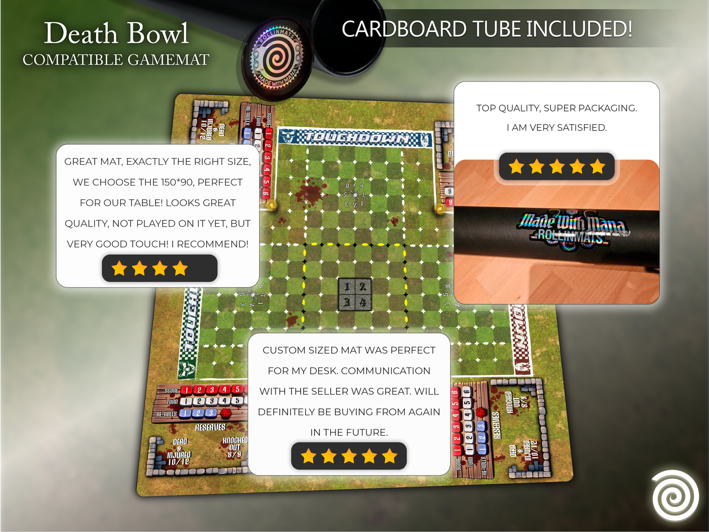 Death Bowl BB 3rd Season compatible Gamemat