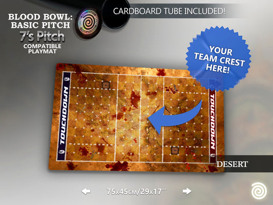 Blood Bowl compatible Gamemat (Basic pitch version)