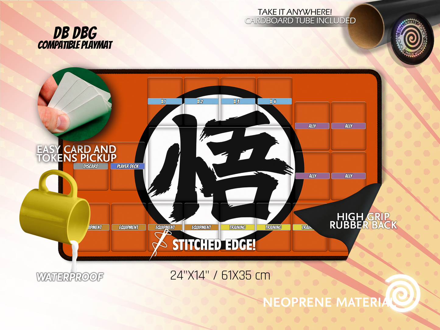 Dragon Ball DBG Compatible playmat