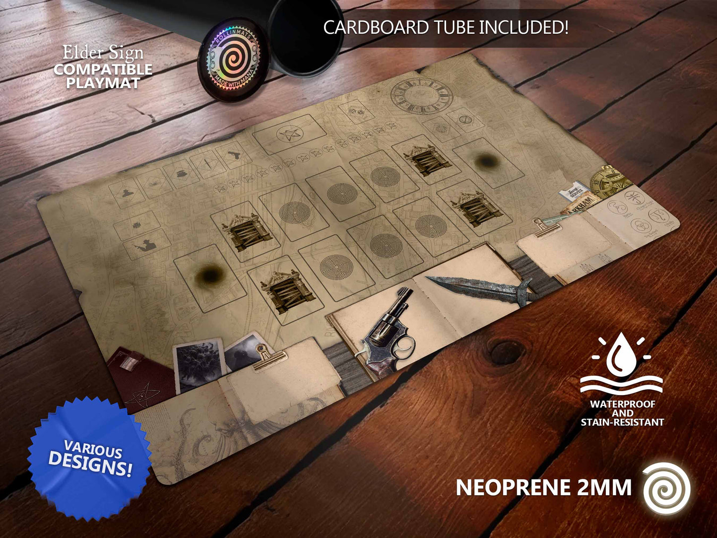 Elder Sign compatible Playmat