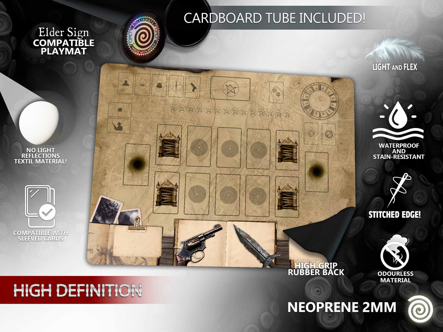 Elder Sign compatible Playmat