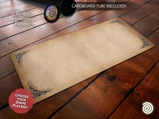Playmat Euthia Style D and D ( Custom Sizes up to 110x43 inches) Playmat and Desk