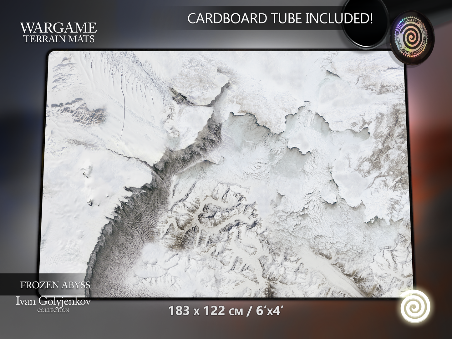 WARGAME TERRAIN MAT - FROZEN ABYSS