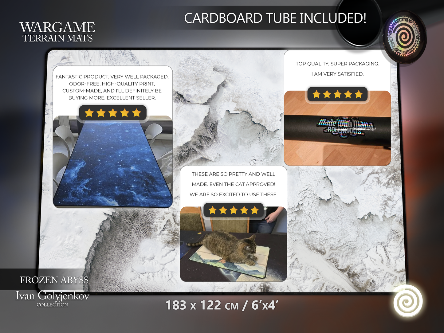 WARGAME TERRAIN MAT - FROZEN ABYSS