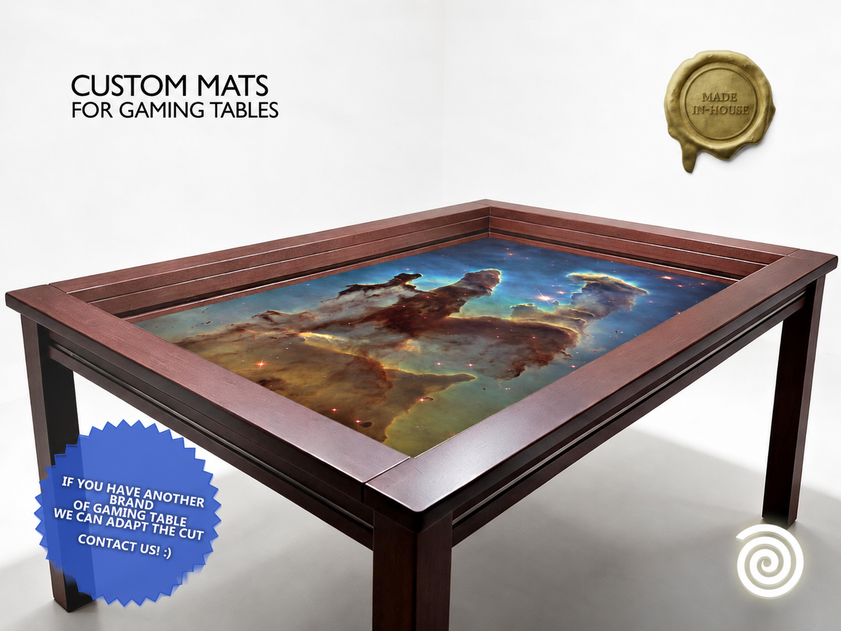 Custom neoprene mats for recessed gaming tables