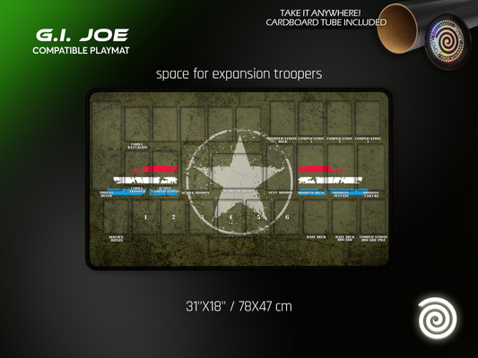 G.I. JOE Deck-Building Game Compatible Playmat