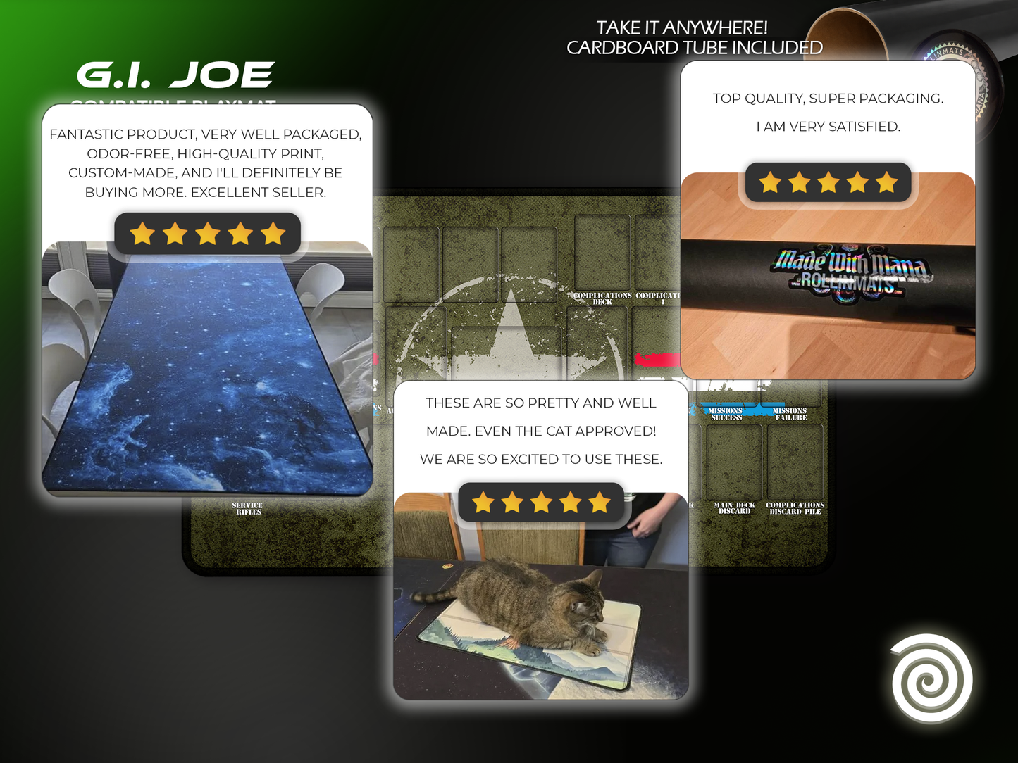 G.I. JOE Deck-Building Game Compatible Playmat