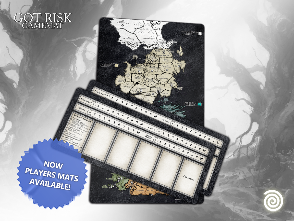 Risk: Game of Thrones compatible player mat collection