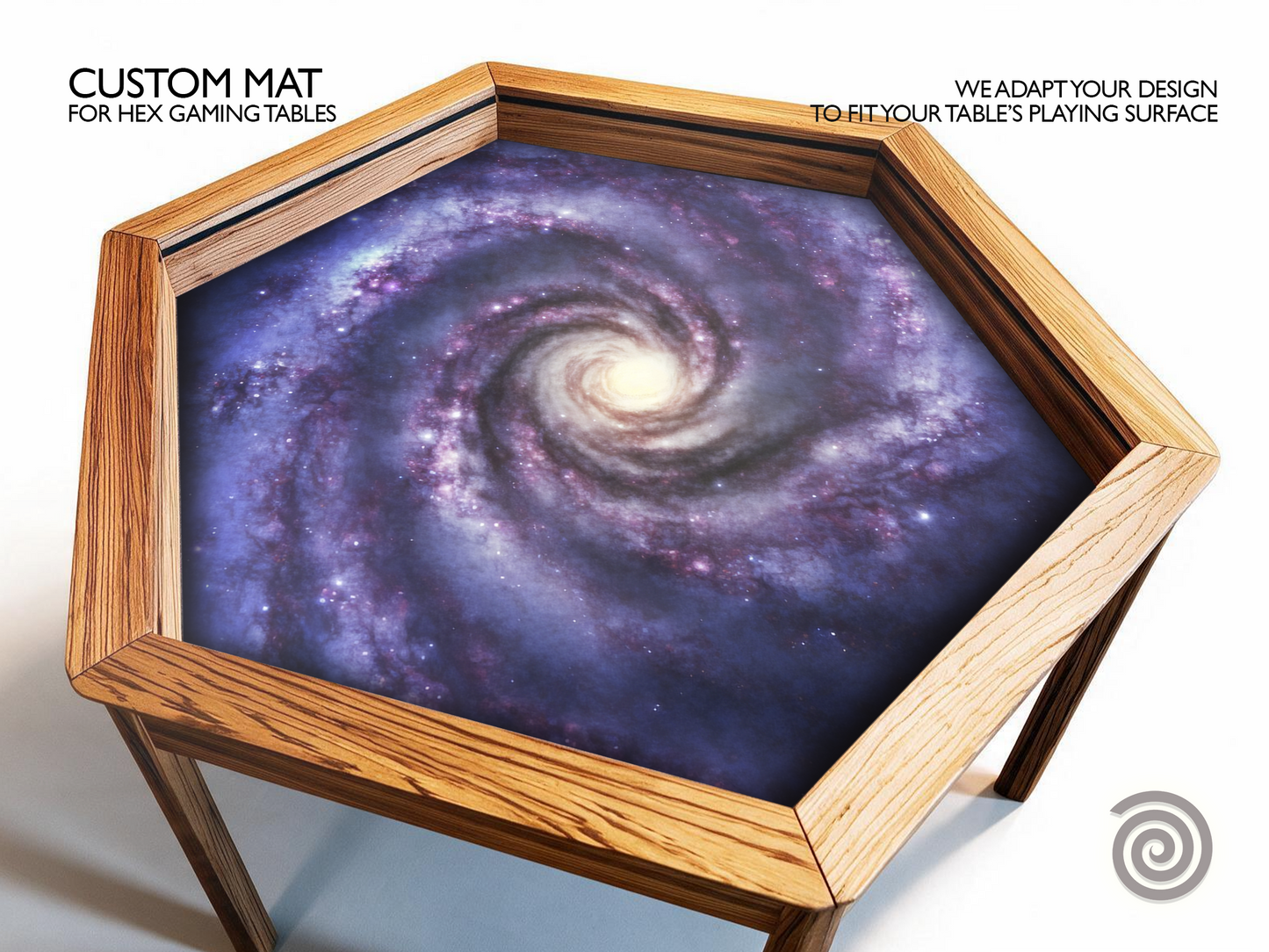 Custom mat for Hexagon Gaming tables ( Custom Sizes up to 59 inches)