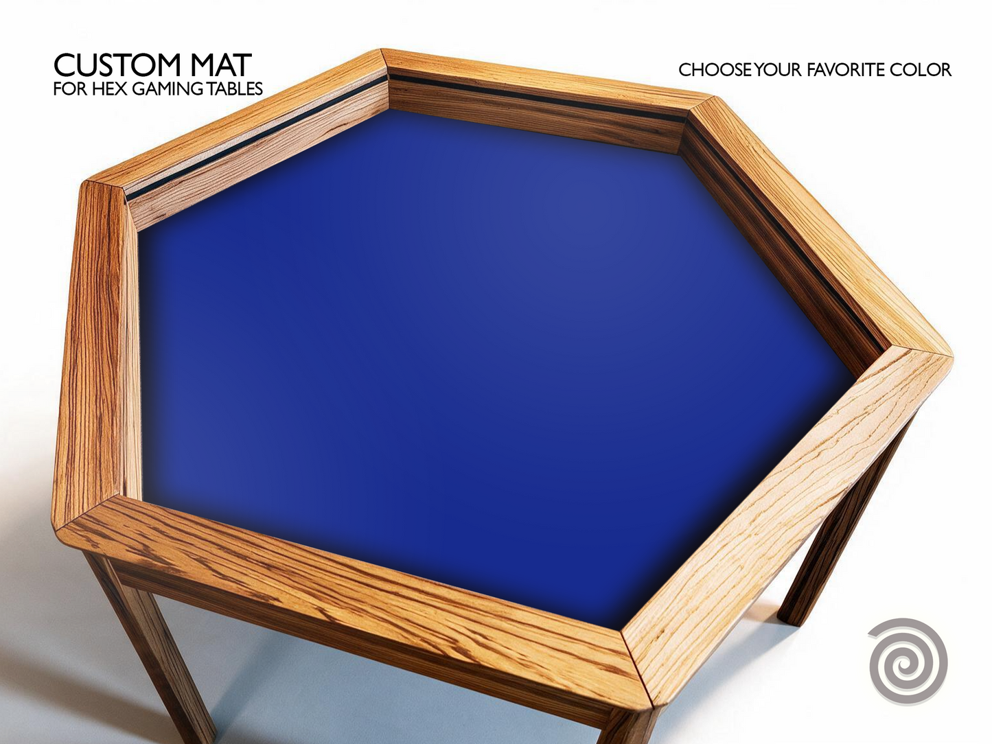 Custom mat for Hexagon Gaming tables ( Custom Sizes up to 59 inches)