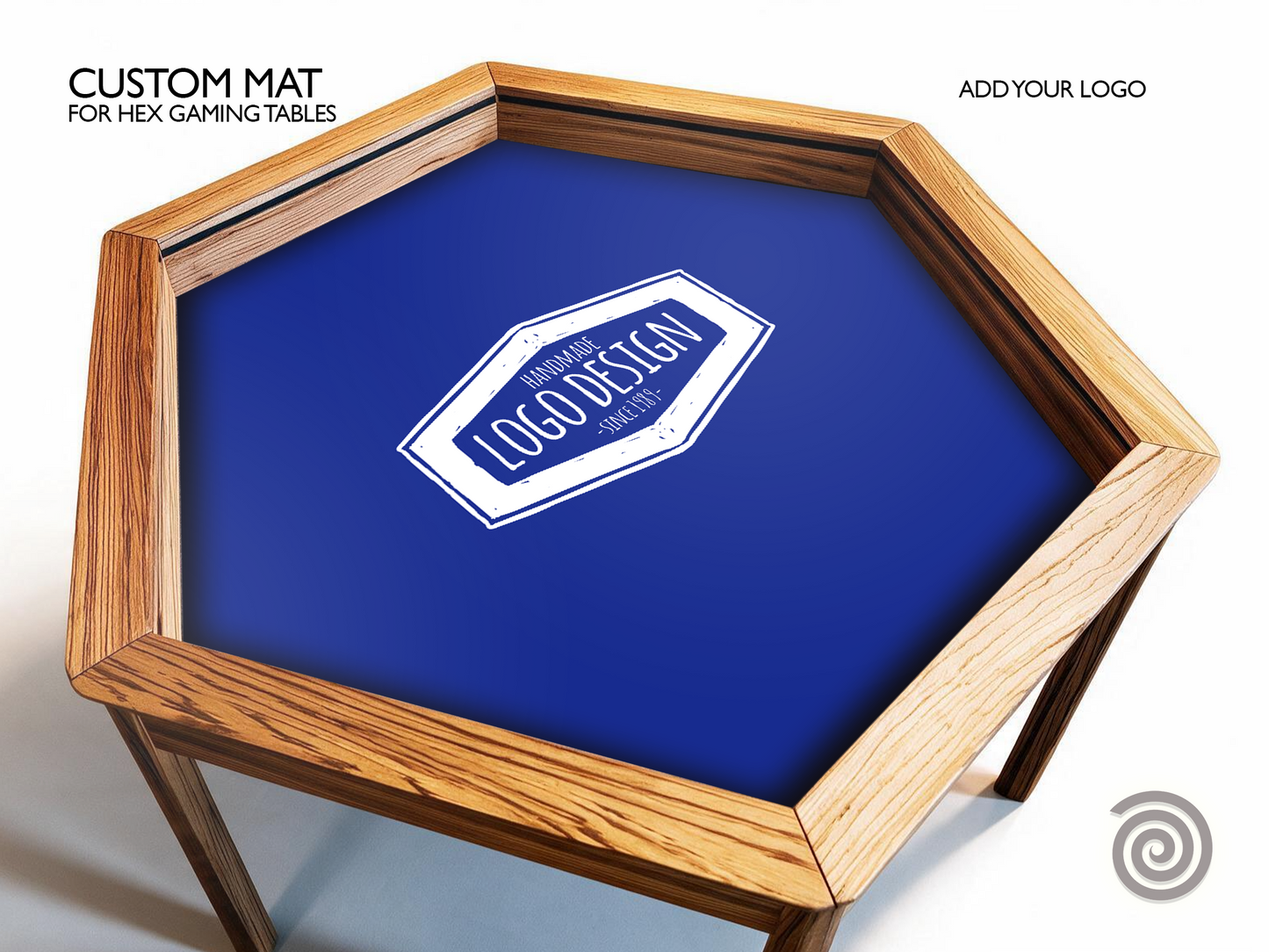 Custom mat for Hexagon Gaming tables ( Custom Sizes up to 59 inches)