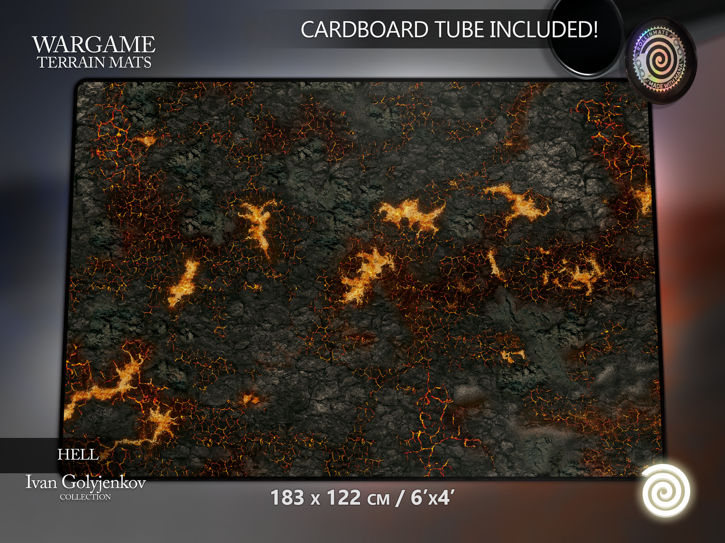 WARGAME TERRAIN MAT - HELL