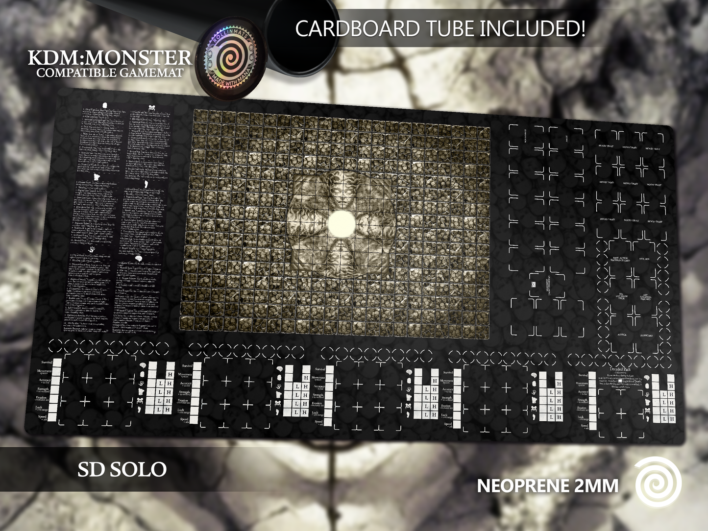 Kingdom Death : Monster mat KDM (compatible Gambler's Chest )