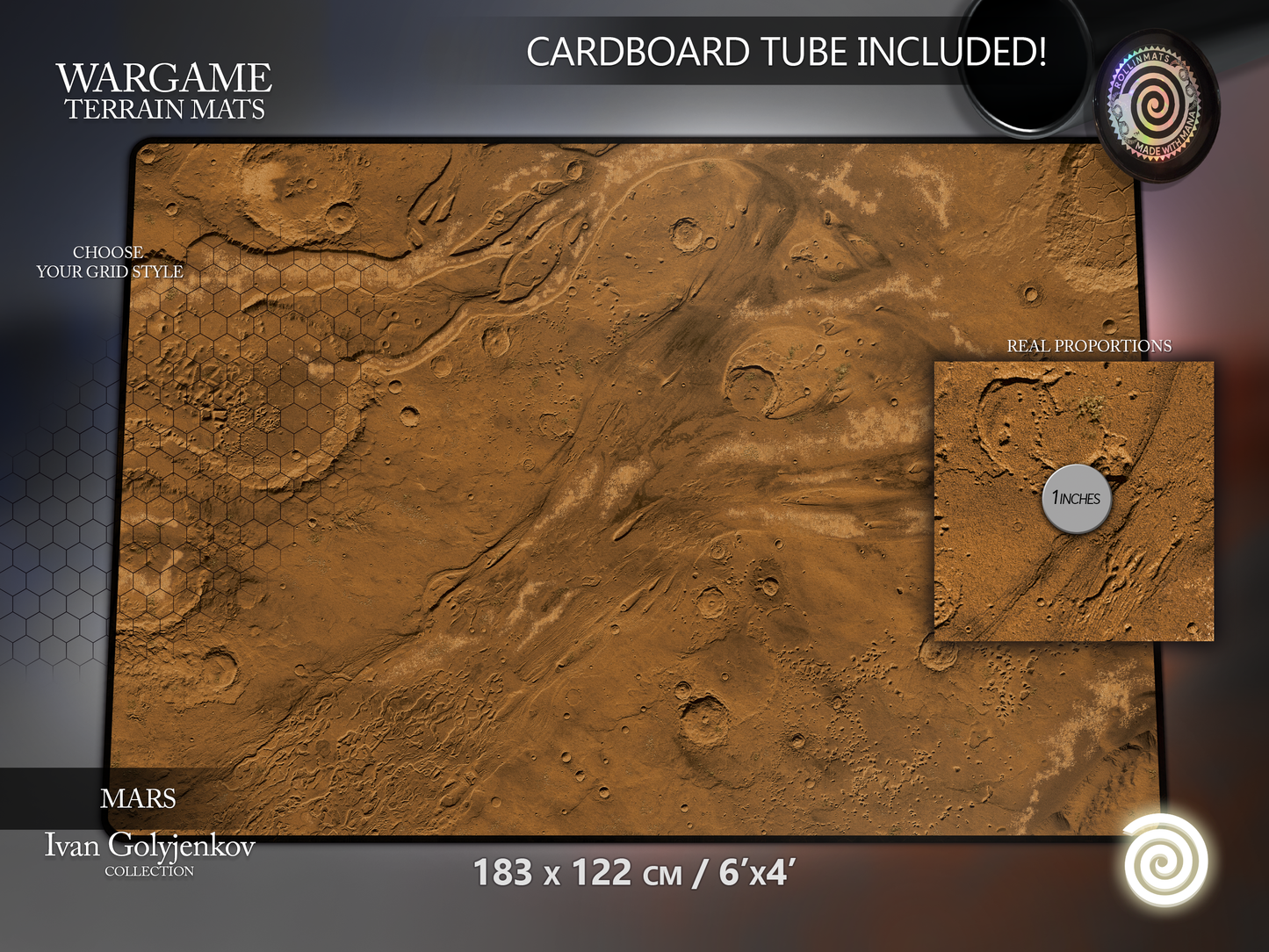 WARGAME TERRAIN MAT - MARS