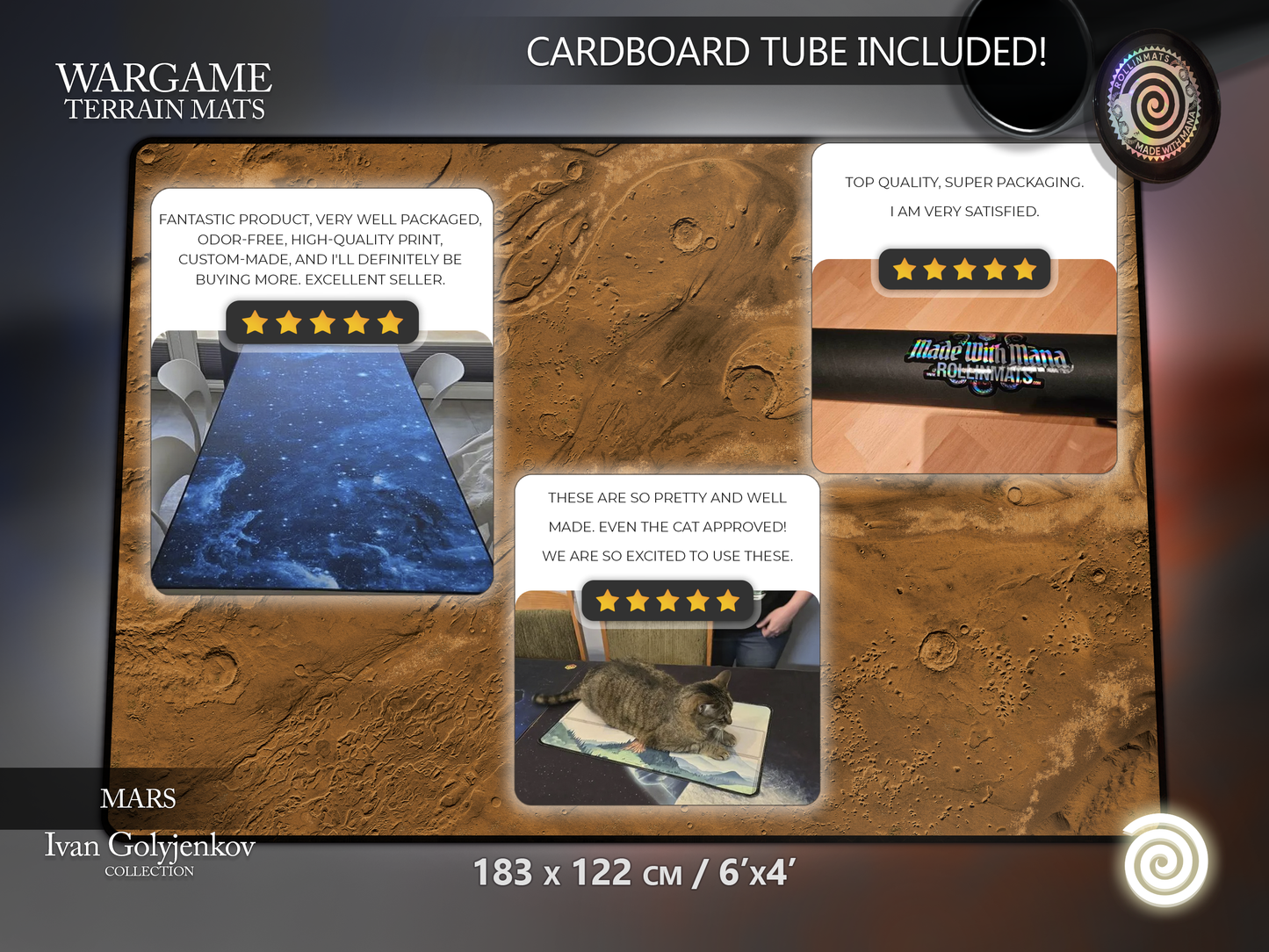 WARGAME TERRAIN MAT - MARS