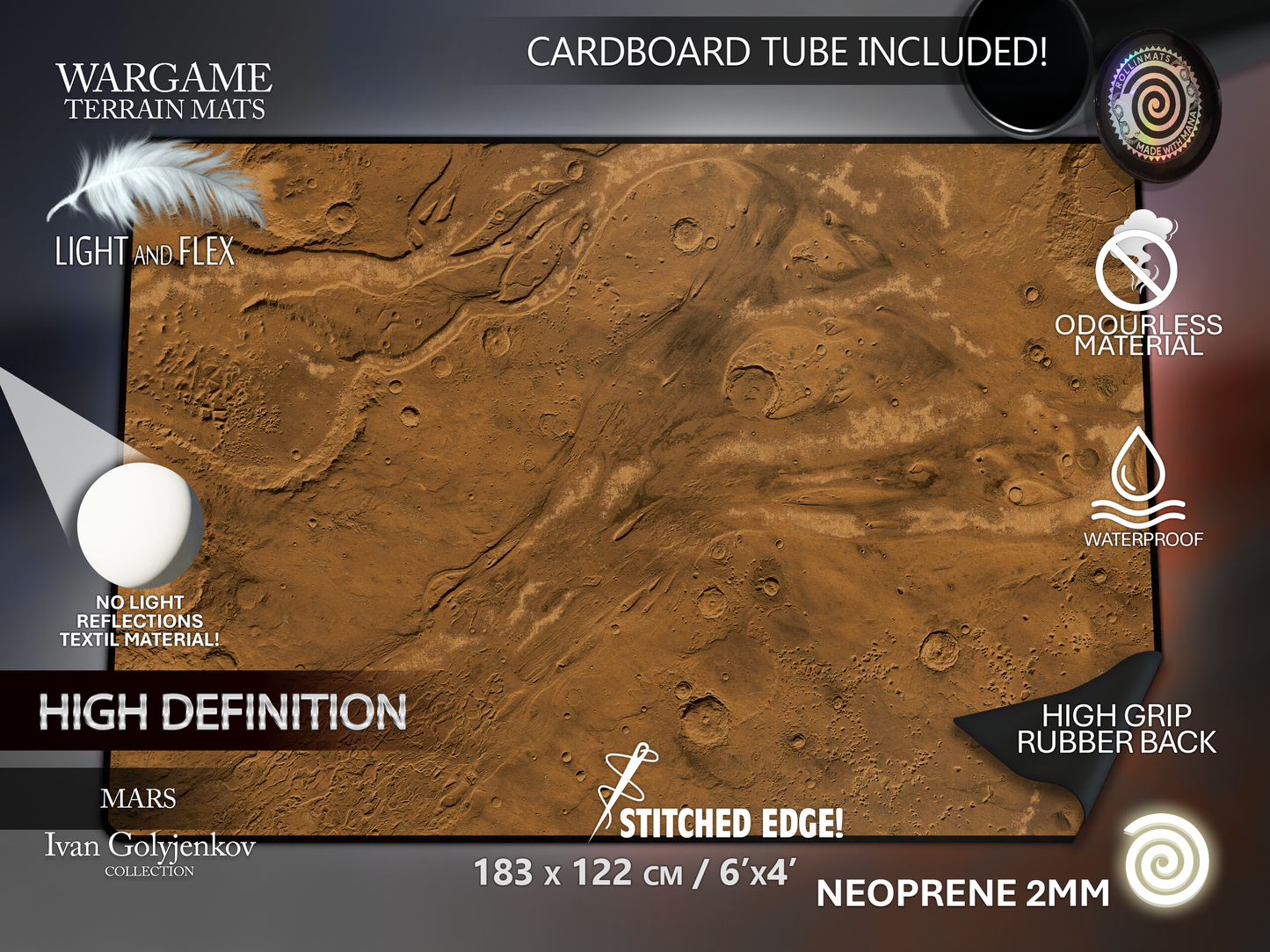 WARGAME TERRAIN MAT - MARS