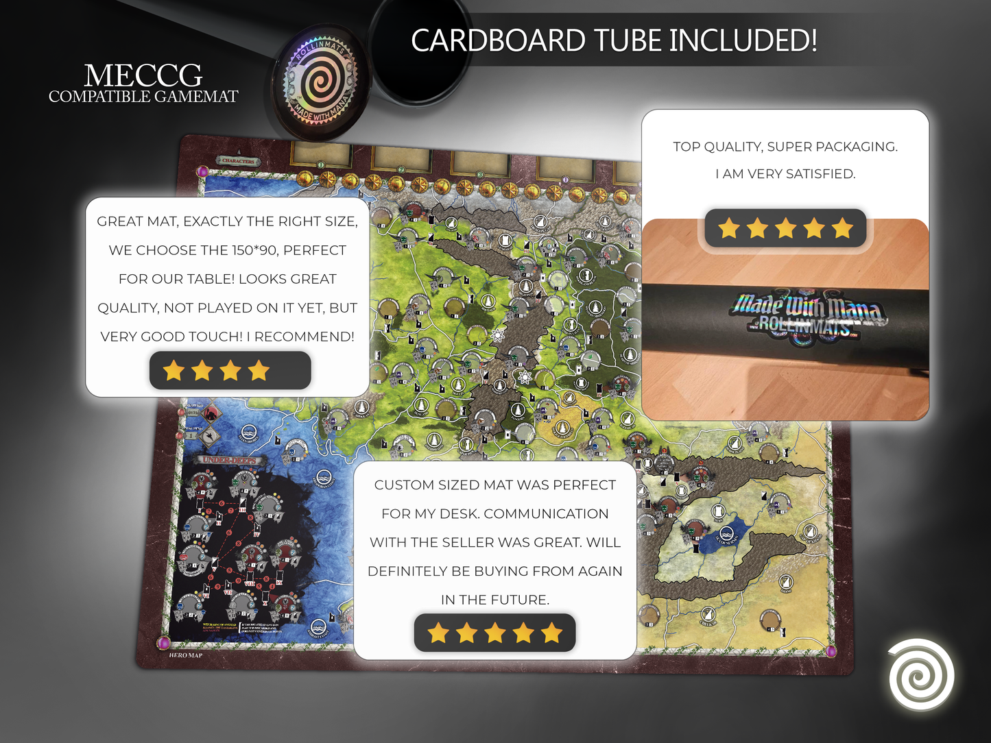 MECCG compatible Gamemat - Middle - Earth Collectible Card Game ( 1995)