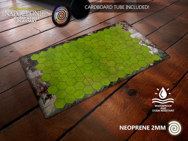 Commands & Colors: Napoleonics compatible wood-style gamemat