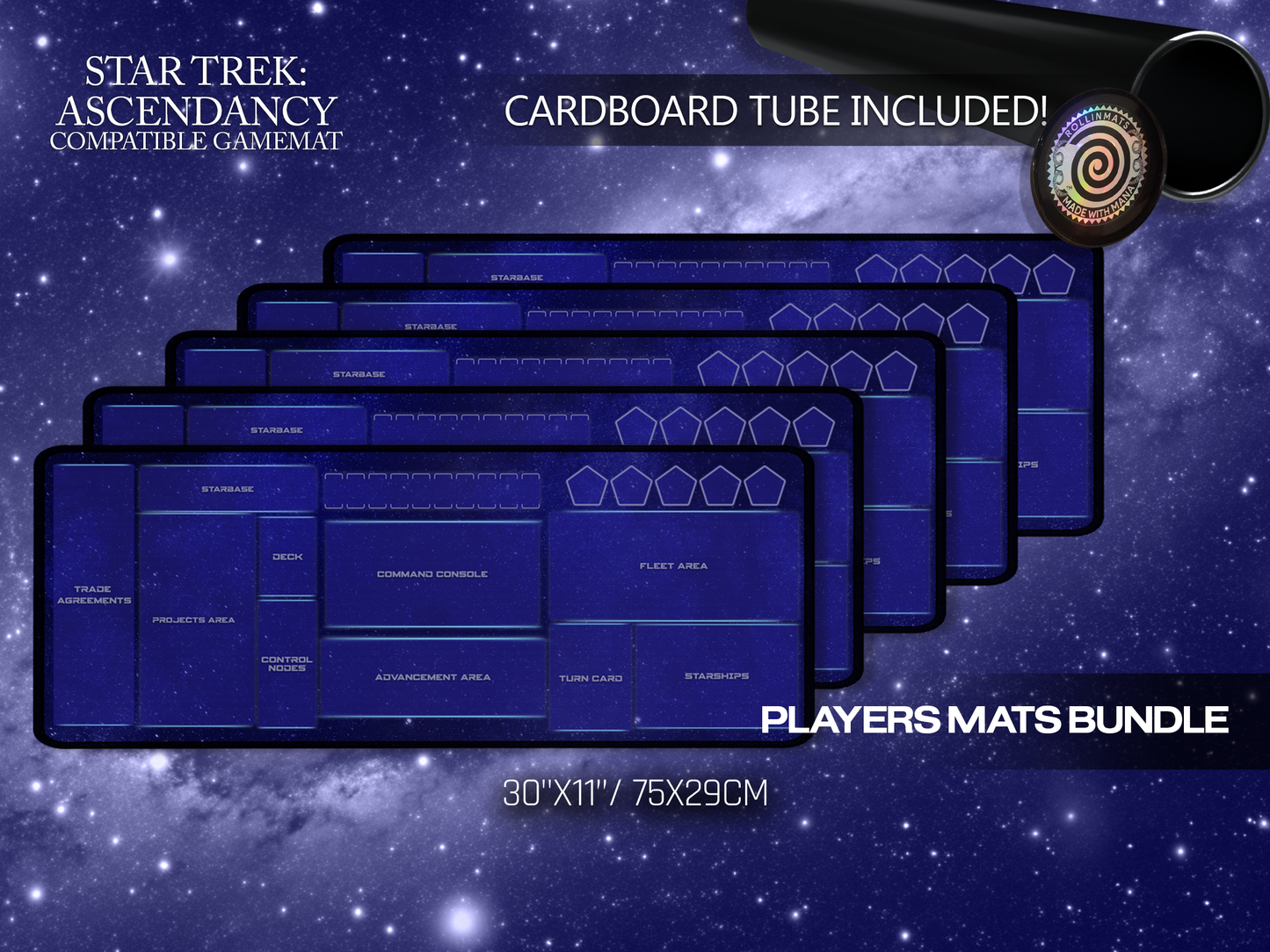 STAR TREK : ASCENDANCY Compatible Playmat