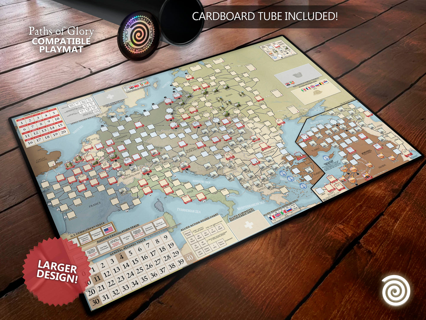 Playmat Paths Of Glory Compatible Gamemat