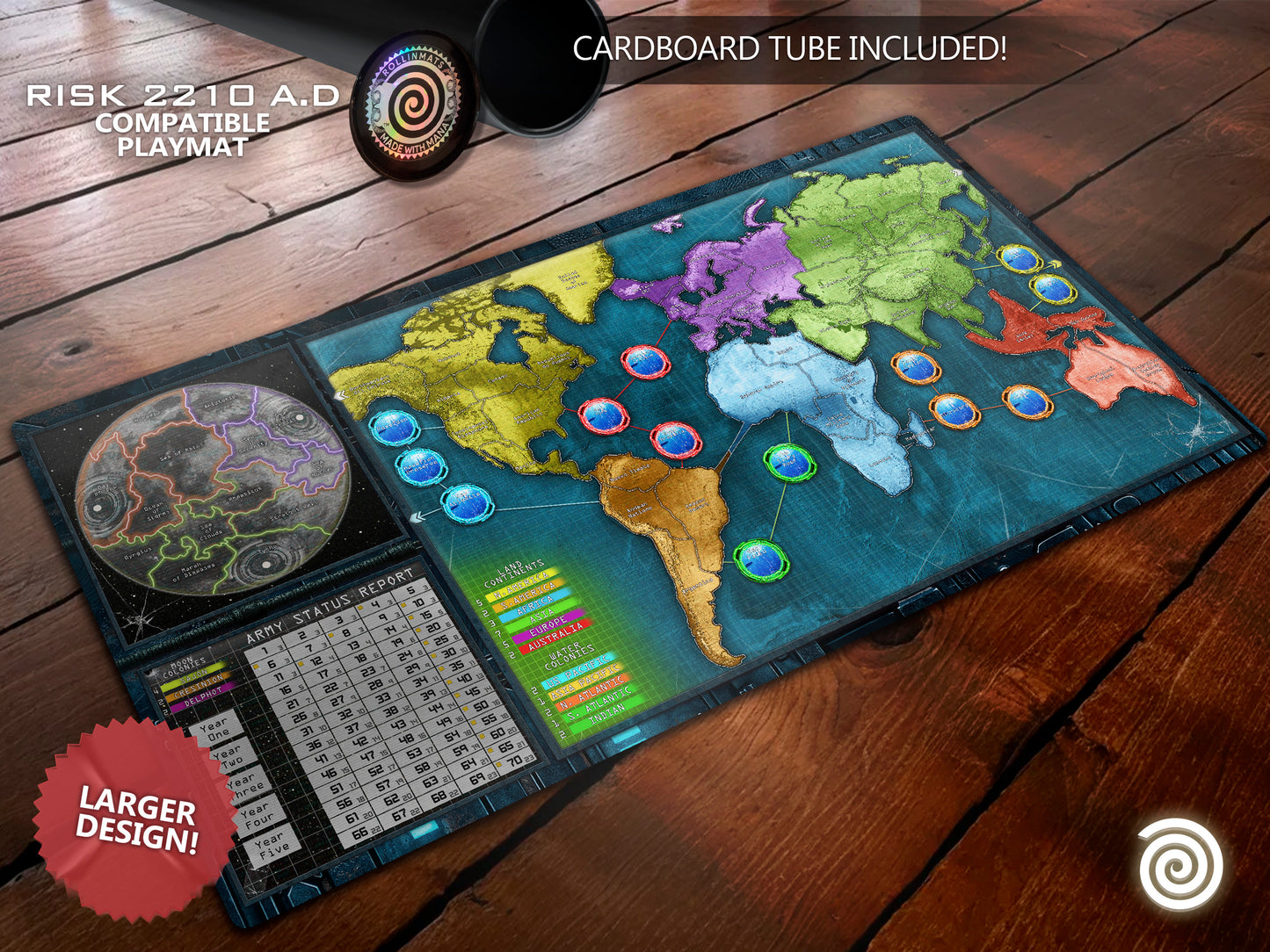 Playmat RISK 2210 AD Compatible Gamemat