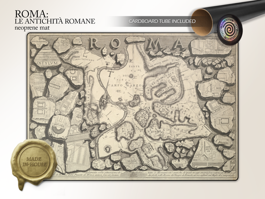 Roma map  Le Antichità Romane