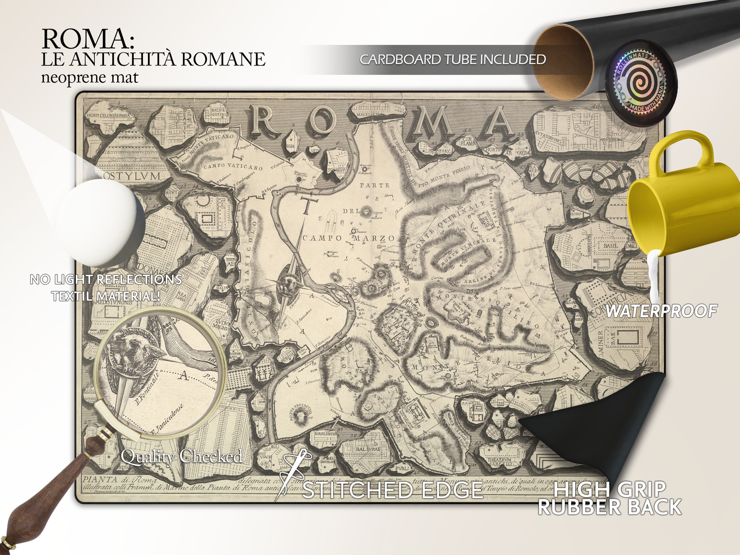Roma map  Le Antichità Romane