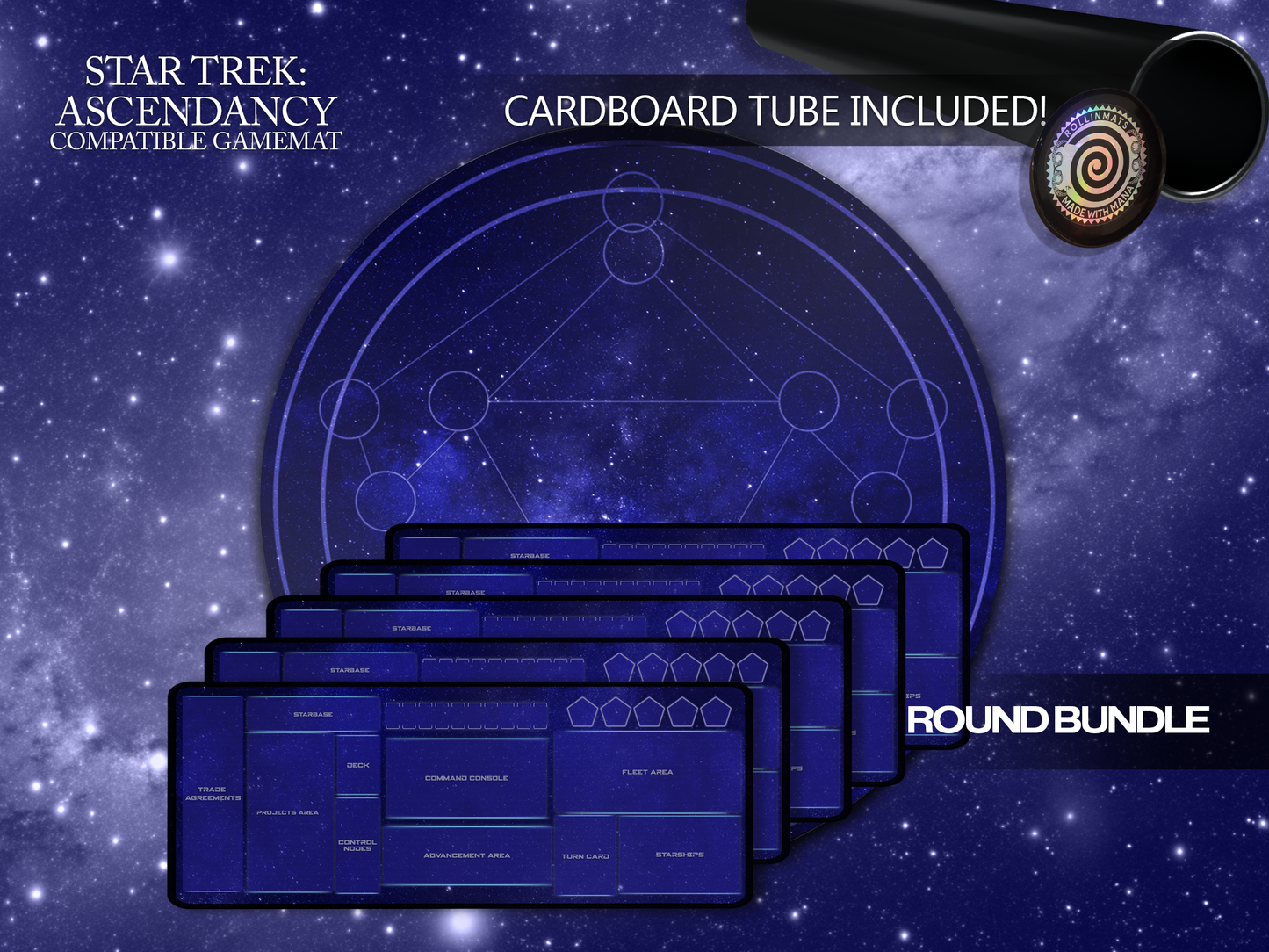 STAR TREK : ASCENDANCY Compatible Playmat