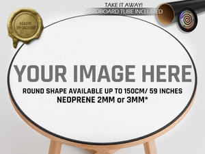 Custom Round Neoprene Playmat