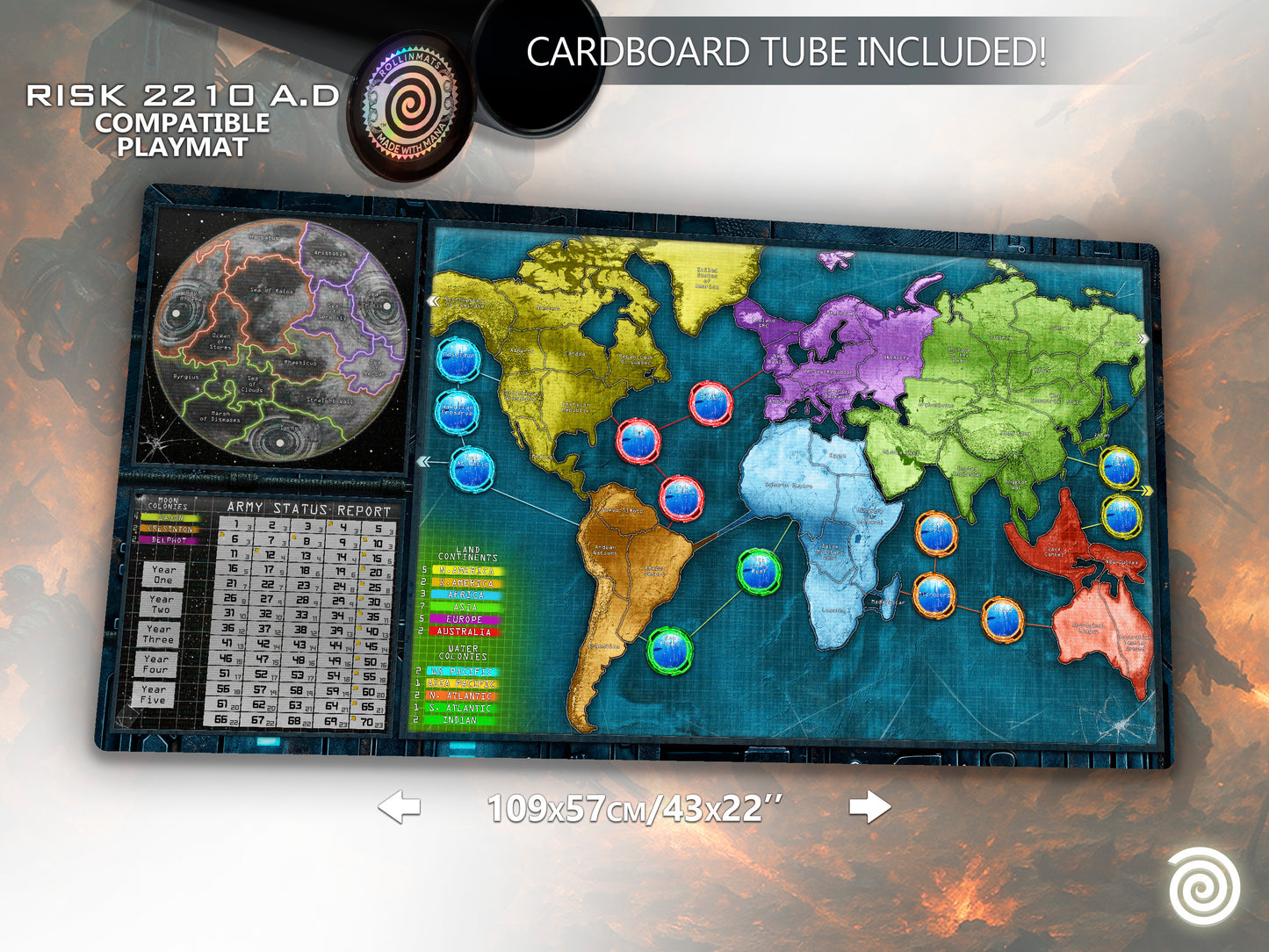 Playmat RISK 2210 AD Compatible Gamemat