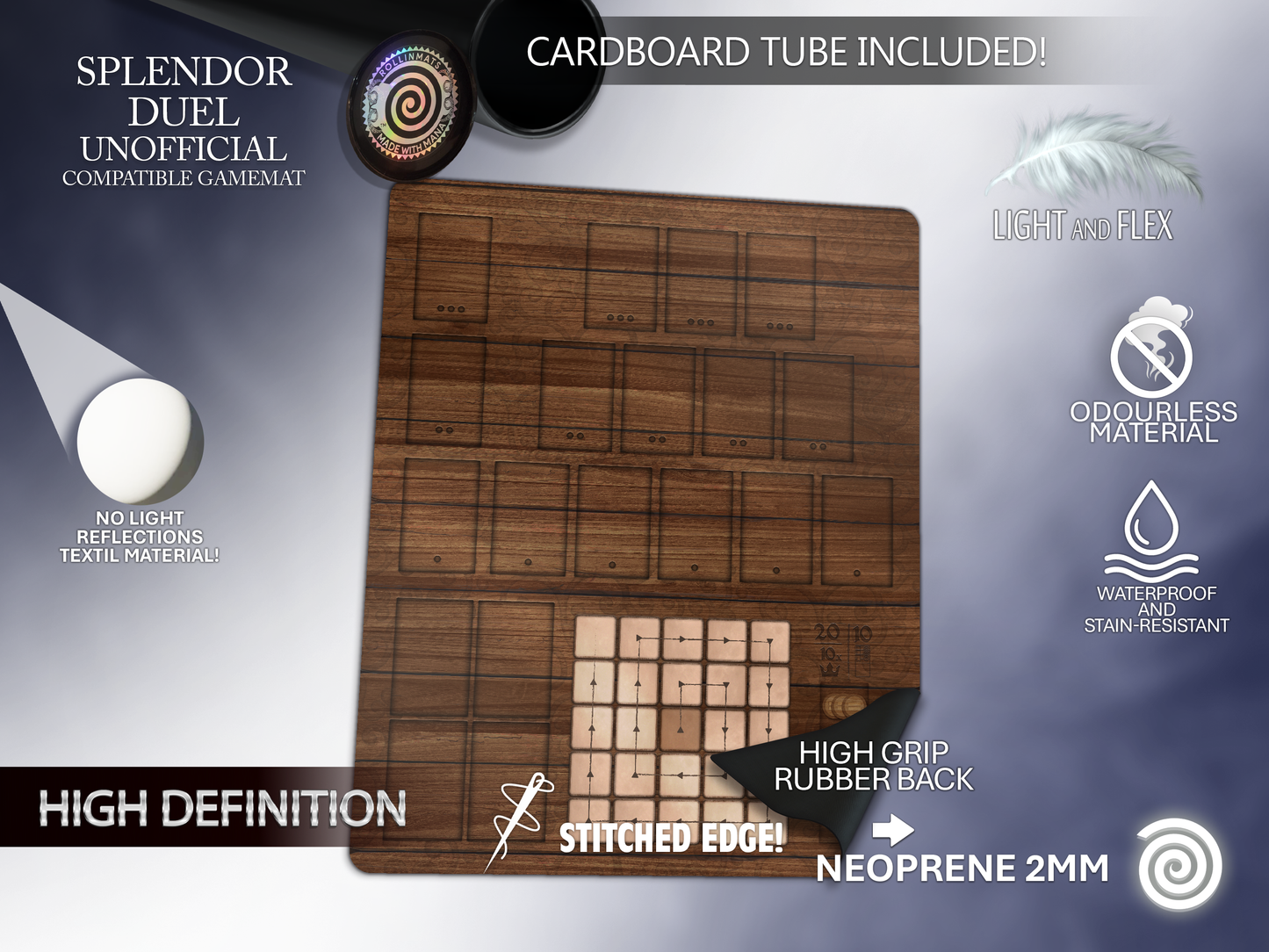 Splendor: Duel Compatible Gamemat