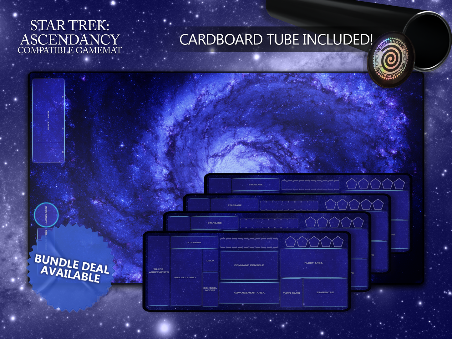 STAR TREK : ASCENDANCY Compatible Playmat