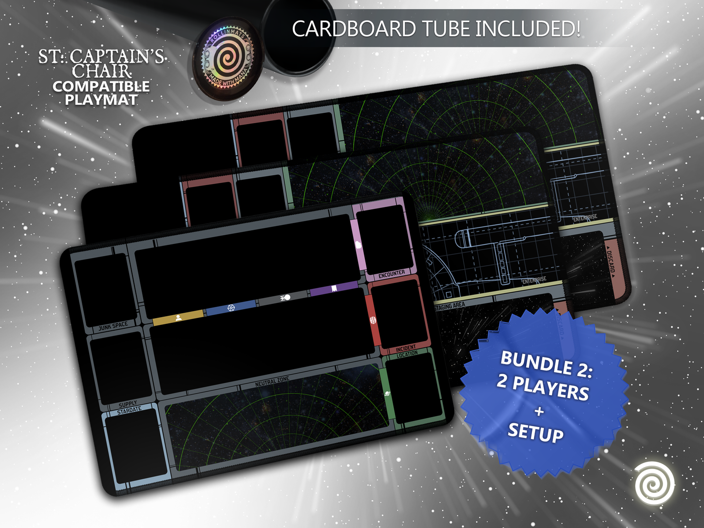 Star Trek Captain's Chair Compatible Playmat
