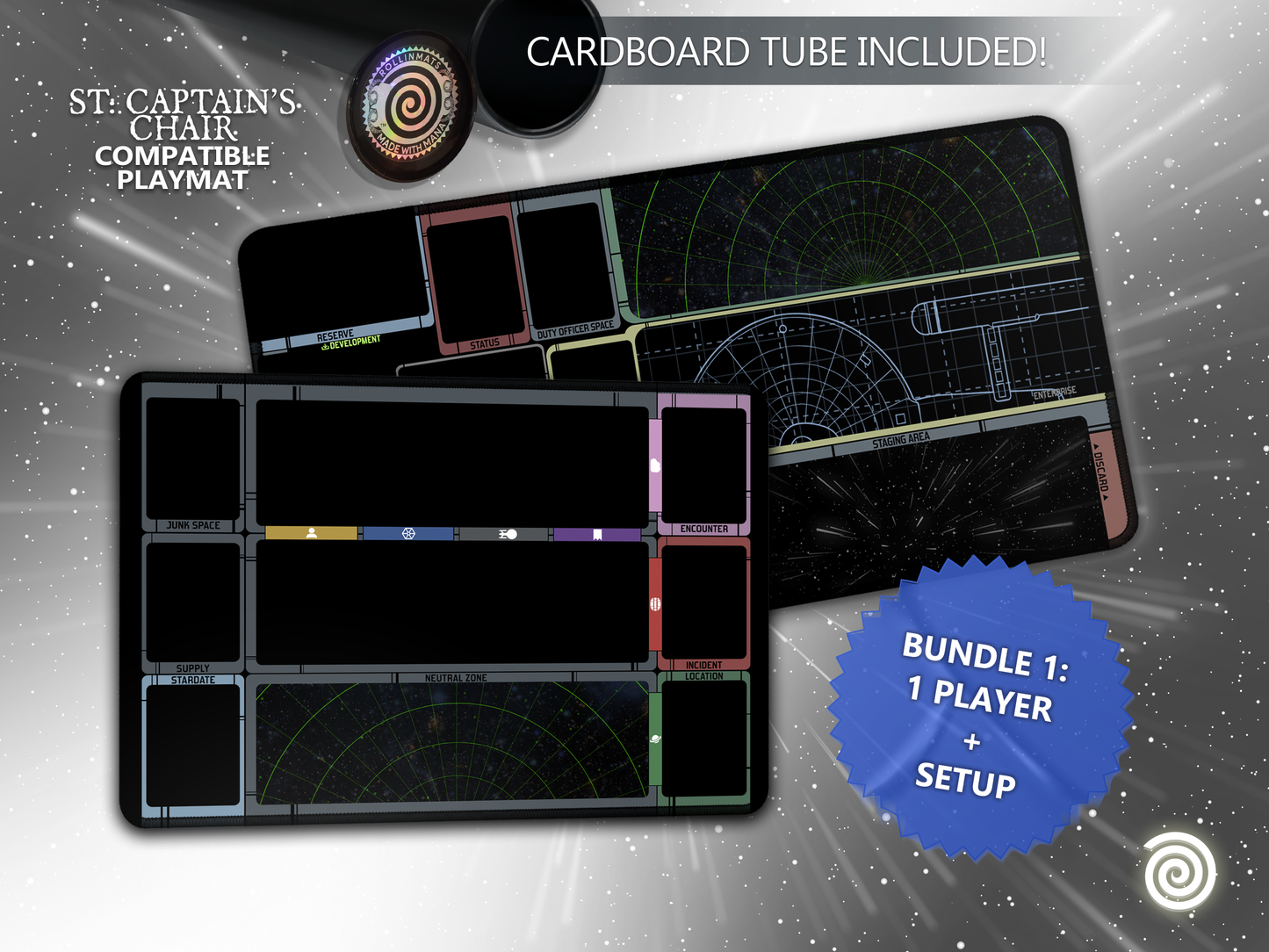 Star Trek Captain's Chair Compatible Playmat