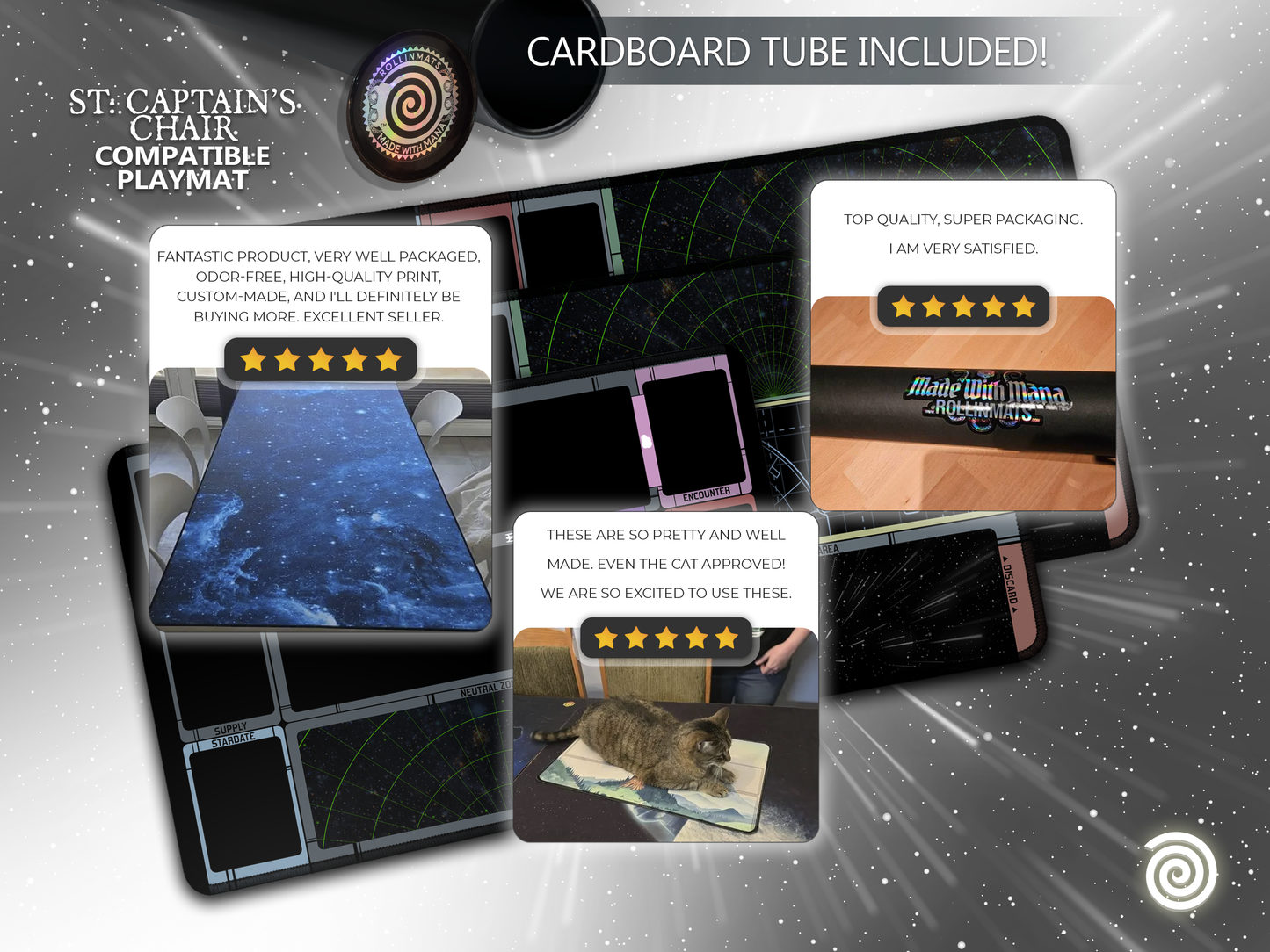 Star Trek Captain's Chair Compatible Playmat