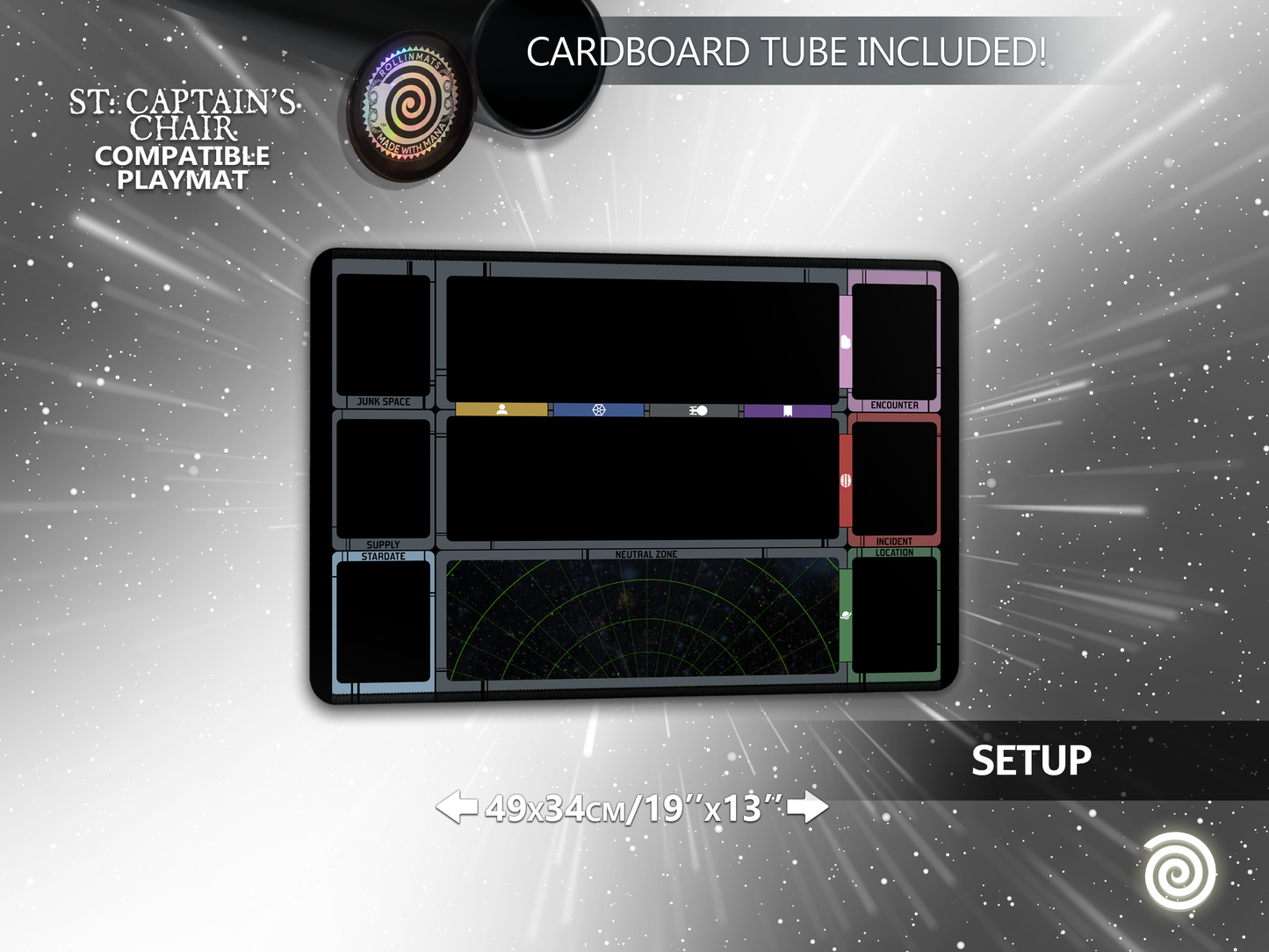 Star Trek Captain's Chair Compatible Playmat