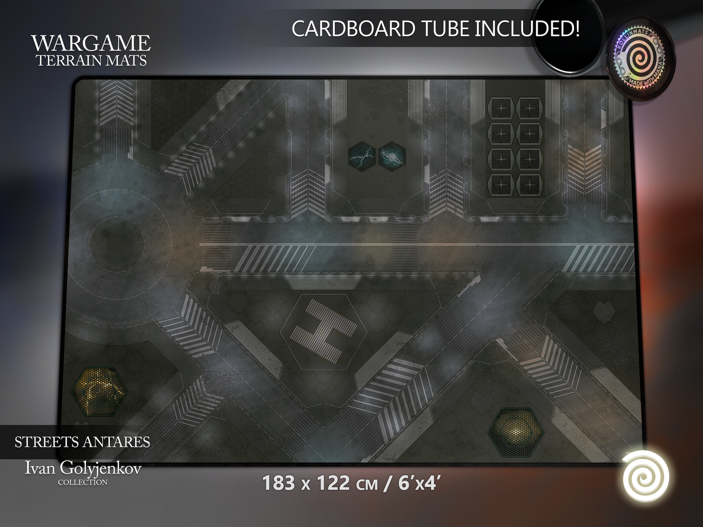 WARGAME TERRAIN MAT - STREETS ANTARES