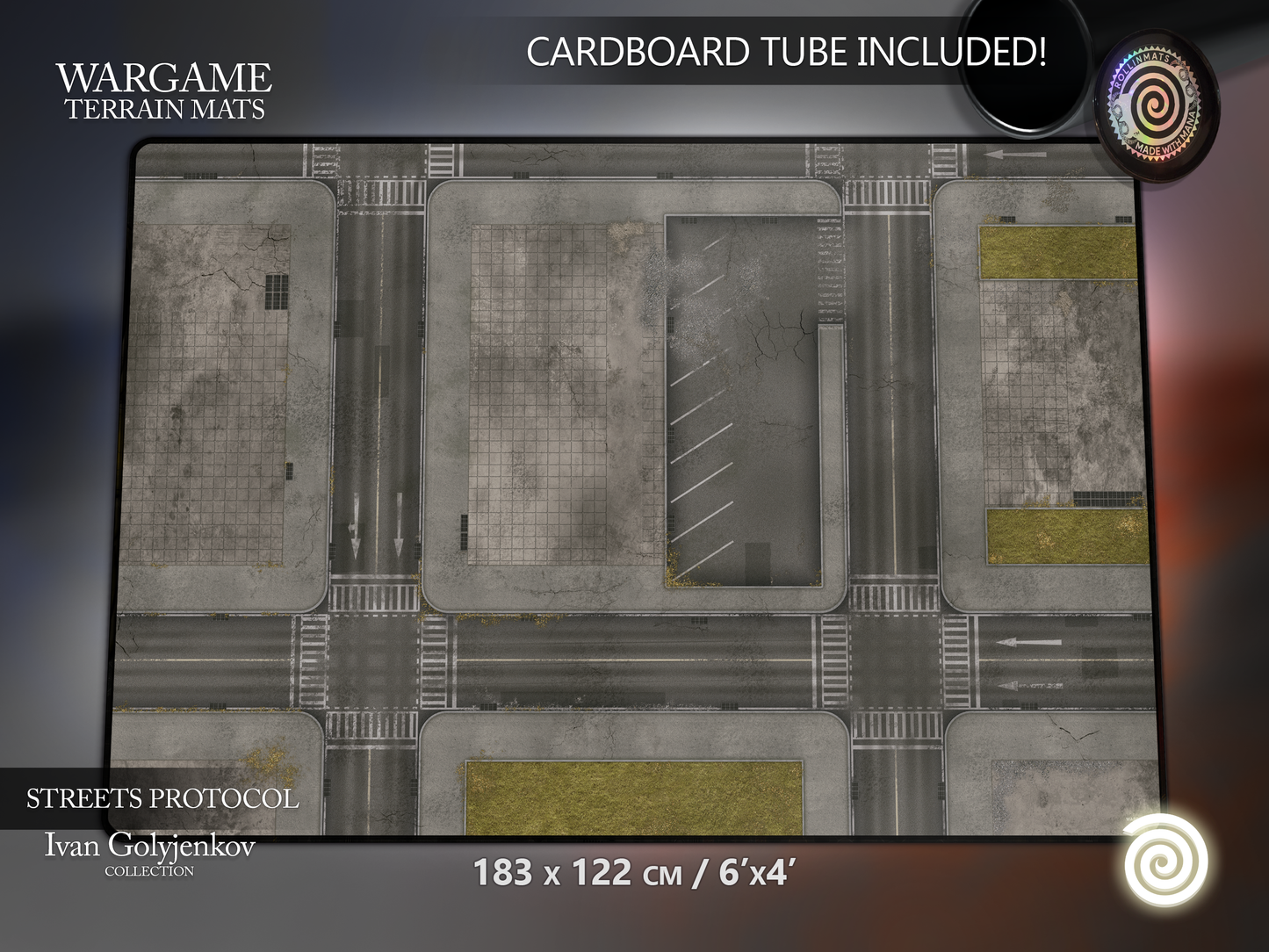 WARGAME TERRAIN MAT - STREETS PROTOCOL