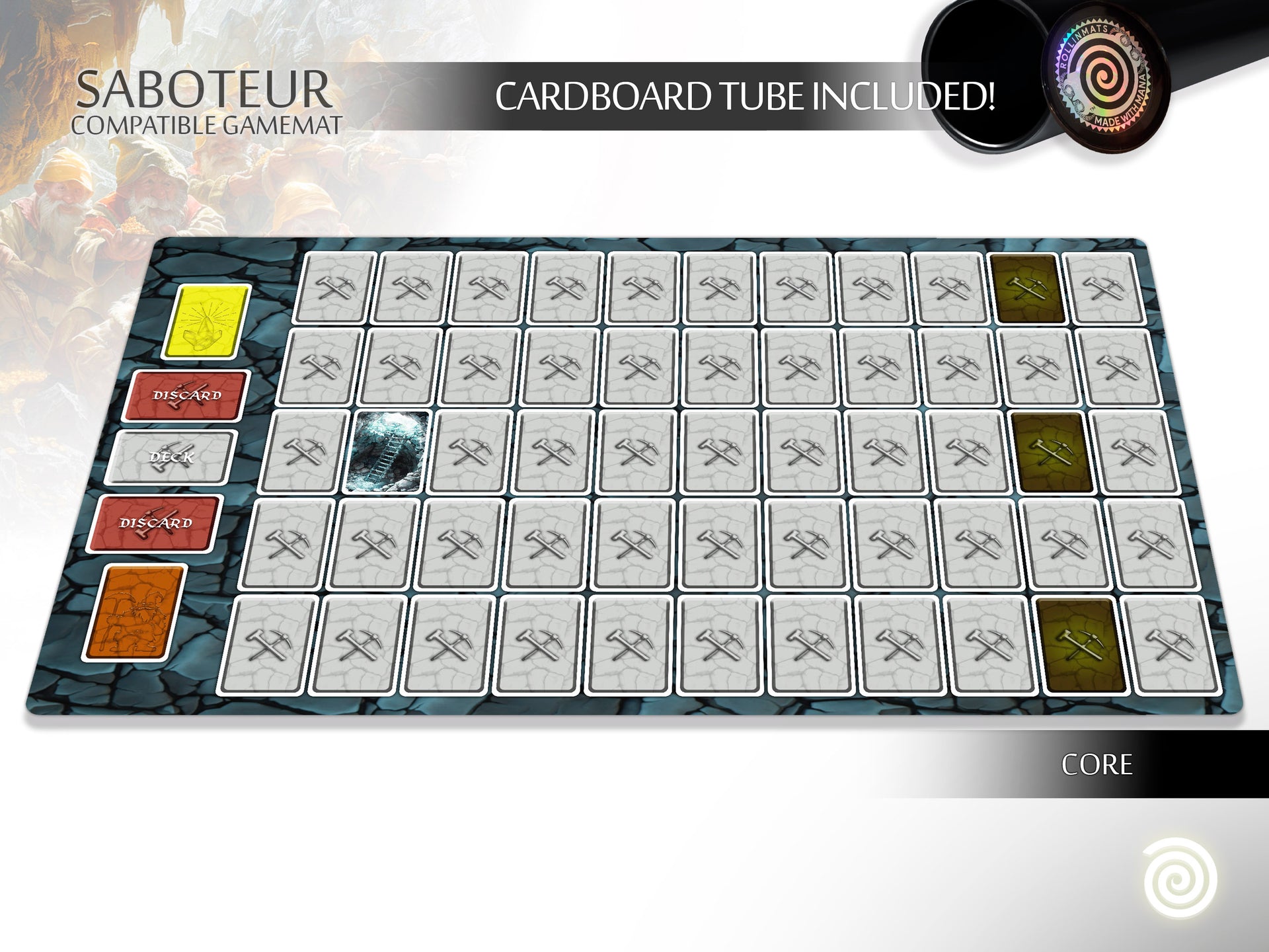 saboteur card sleeves Saboteur compatible Gamemat – Rollinmats