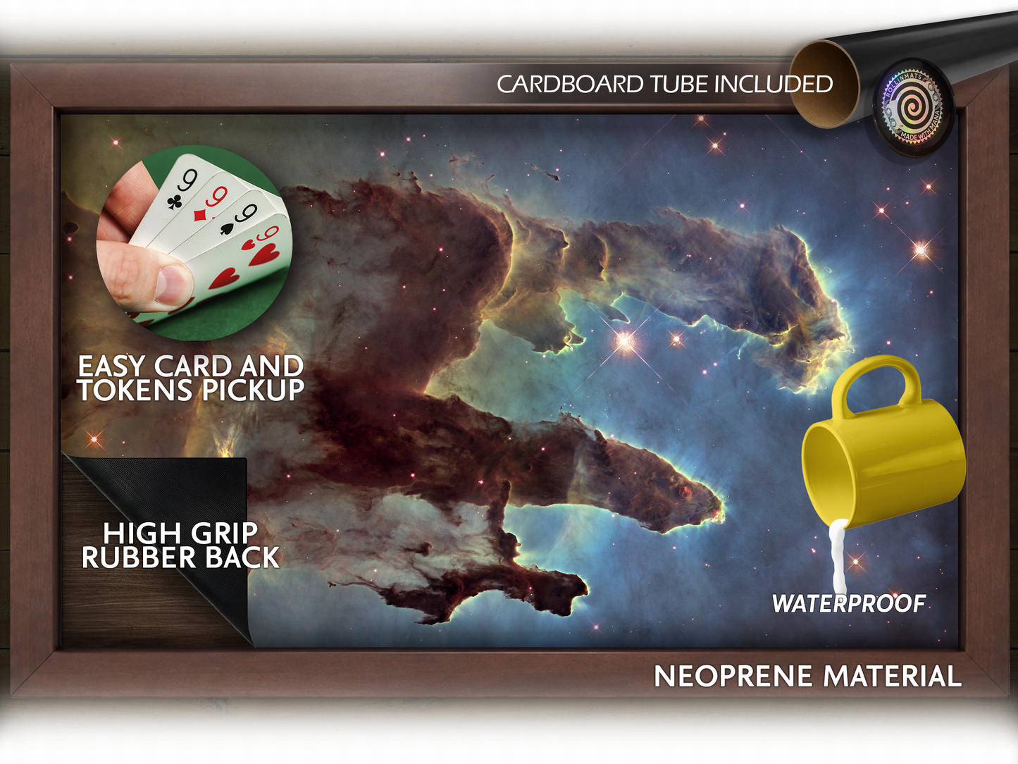 Custom Neoprene Mat for TEROL Gaming Table