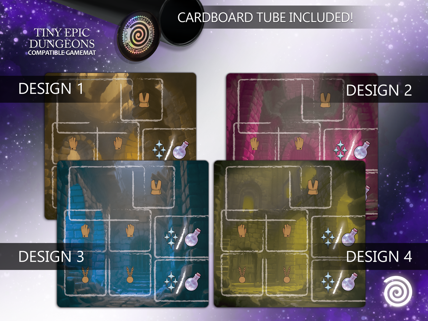 Tiny Epic Dungeons Unofficial Playmats
