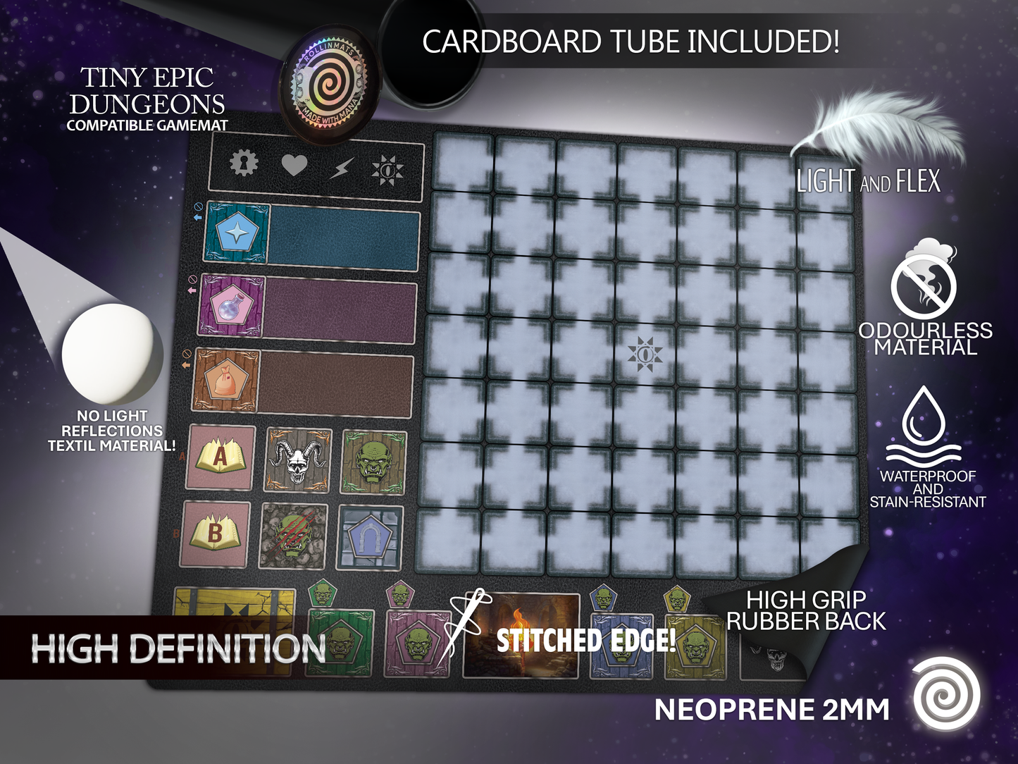 Tiny Epic Dungeons Unofficial Playmats