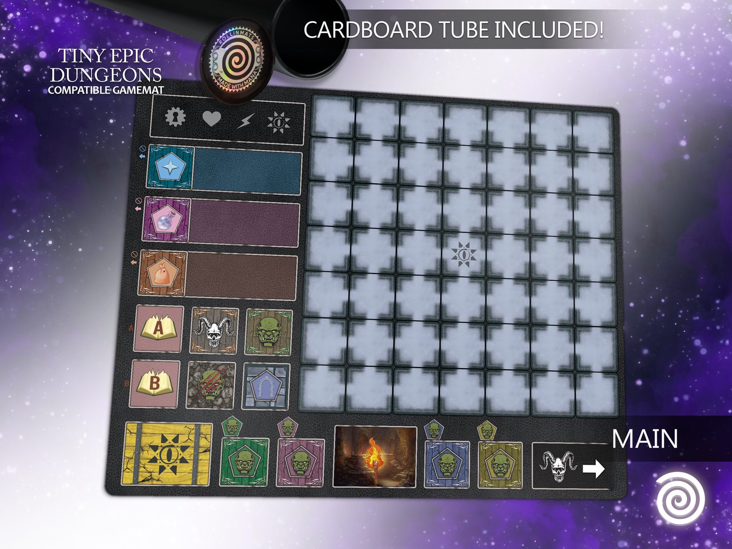 Tiny Epic Dungeons Unofficial Playmats
