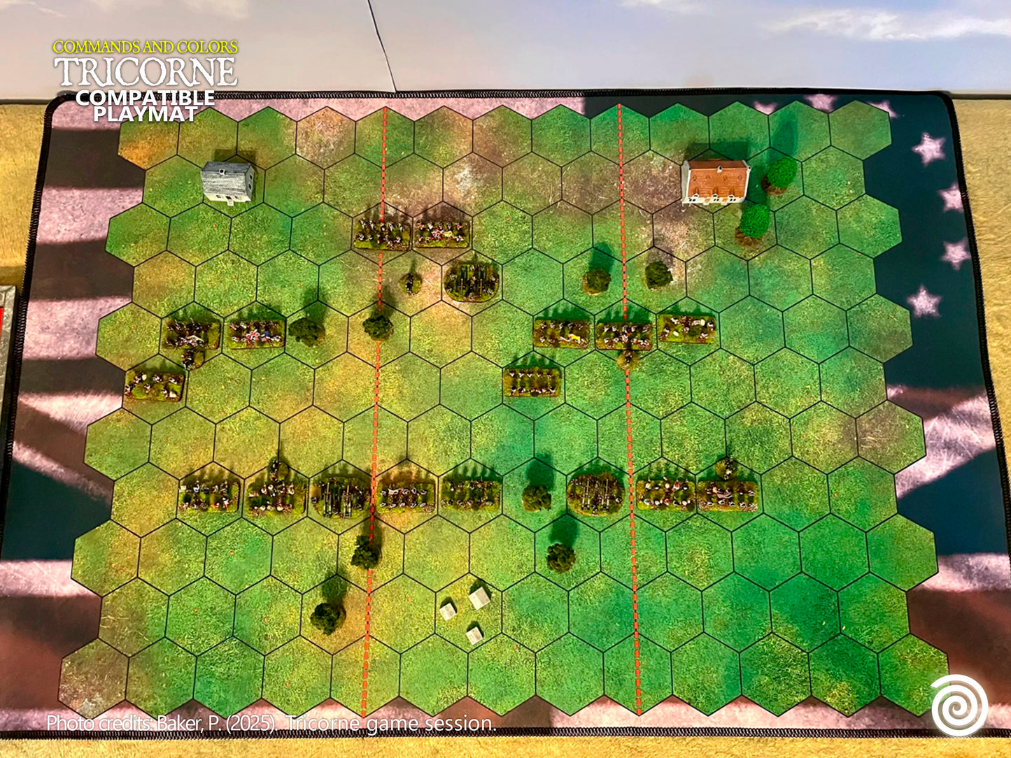 Commands &amp; Colors: The American Revolution compatible Gamemat - (TRICORNE)